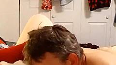 jerry licks cream off my chest gently