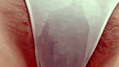 Pissing teen undresses panties bath squeezes pee mouth fetish