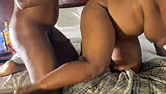 Wife cheats fucking best friend creampie bedroom passion