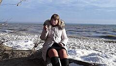 Fat milf pissed outdoors hairy pussy no panties public fetish