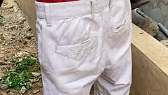 did he really pound my shaved pussy bent over outdoors so quick?