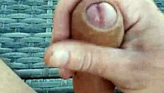 i stroke hard and cum all over my belly