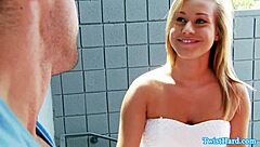 Kennedy Leigh Licks Up Every Drop of His Hot Facial Cum!