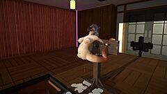 furry cat dildos stretch and cum inflate wildly!