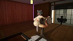 furry cat dildos stretch and cum inflate wildly!