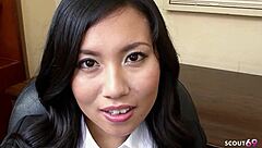 asian milf big ass seduces shy boy creampie