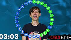 myss alessandra plays sexy game for monster cock prize