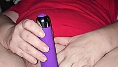 Solo Milf Plays with Big Pink Pussy to Climax