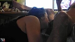 French Slut's Tight Satin Tease Hints at Rimjob Bliss