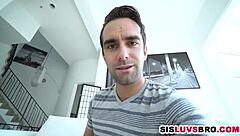 skinny petite teen 18+ sneaks blowjob to spying perv in taboo thrill