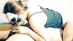 asian wife licks bed horny wet making cum explode