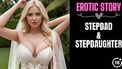 stepdaddy's virgin bride gives sloppy first blowjob