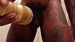 hallelujah johnson pounds gold fleshlight seductively