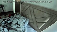 Seductive neighbor dances teasingly in apartment close-up