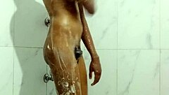 Young Asian Wife Fucks Friend Bathing