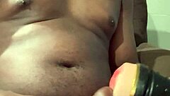 Pocket Pussy Grips Monster Cock In Intense Hardcore Session