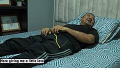 jassi catches me stroking and sucks my cock before i pound her tight pussy!