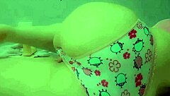 Cute Student Grinds Dildo in Panties