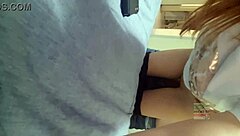 Young tight pussy tempts with banana tease