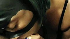 Masked Lalola Klitz masters monster cock sucking skills