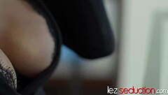 petite teen milana ricci grinds her shaved pussy on hot milf gia