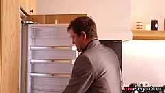 Classy young babe's tight ass gets slammed hard!