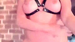 Risky Naked Blonde Walk Flashes Tits Outdoors