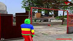 act e a mira gozada rips clothes for academy players' oral foursome