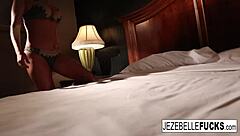 milf jezebelle bond teases camera in lingerie flaunting big tits ass