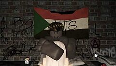 blonde slut deepthroats cock in roblox condo passionately