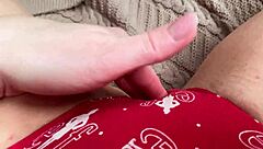 rubbing my wet virgin pussy lips through panties to squirting orgasm