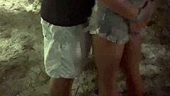 Naughty Wife Teases Beach Hunk Before Bedroom Action Caught on Cam