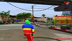 act e a mira gozada rips clothes for academy players' oral foursome