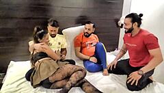 Real Indian College Girl's Passionate Gangbang Creampie Orgy