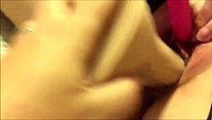 creamy pussy masturbation with girlfriend squirting orgasm on homemade toys