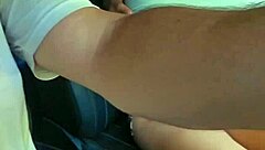 i couldn't wait hiding in the car her sexy latina pussy dripping wet