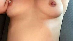 Plump Hooker Teases Tits Before Swallowing Public Load