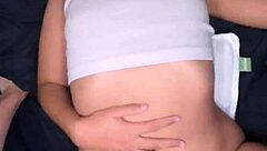 my tight thai pussy gets stretched by this huge white cock so good