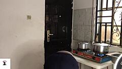 granny fakes noise cooking to fuck big black cock kitchen closeup