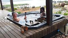 early morning, can't resist milf's juicy interracial pussy orgasm drip?