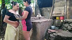 horny colombian wife craves tongue massage on pussy while hubby away