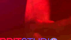 Nurse greene kneels at gloryhole sucking stranger's throbbing cock hungrily