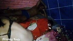 brazilian chubby latina sucks big cock next to auntie