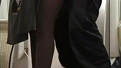 husband rips wife's miniskirt for rough pussy pounding