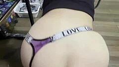 brazilian bbw latina's big ass tempts in public street casting