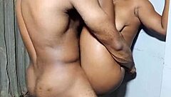 Flexible Ebony Bad Girl Bends for Shaved Pussy Pound