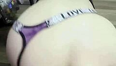 brazilian bbw latina's big ass tempts in public street casting