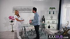 Summer Vixen’s tiny tits milf nuru massage turns rough sloppy