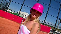 Eden Adams the skank slut devours every cock bent over in lingerie