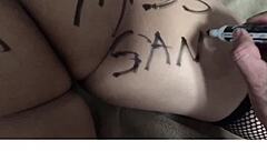 sexy latina santa dildo fucks herself hard